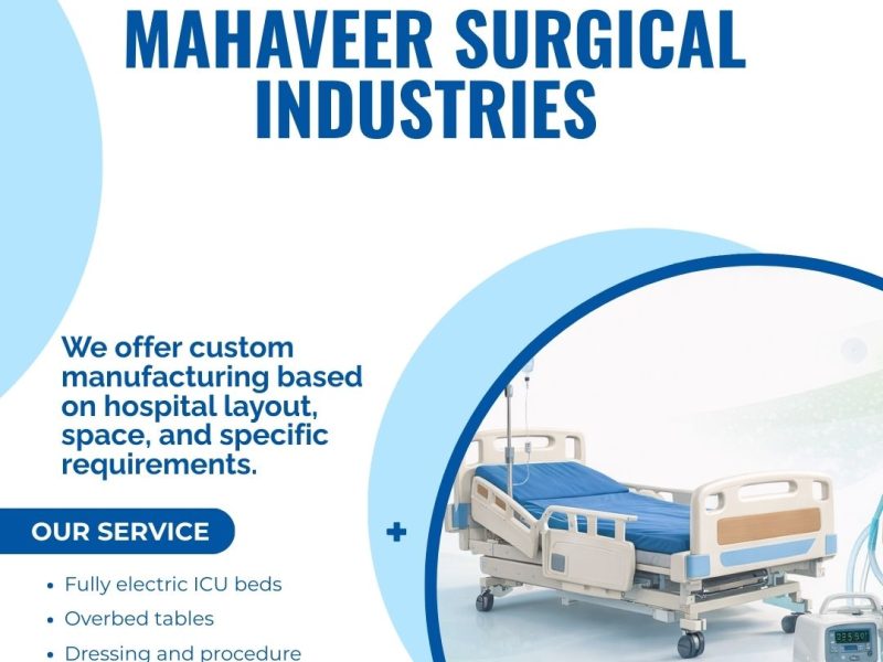 Mahaveer Surgical Industries – Leading Hospital Furniture Manufacturers Jaipur | ICU Beds, OT Tables, Stretchers & Medical Equipment