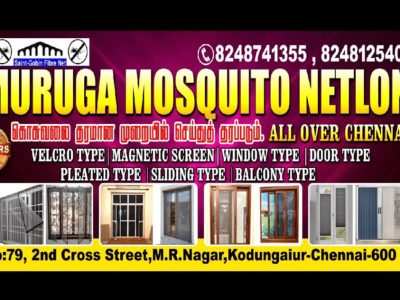 MURUGA MOSQUITO NETLON | MOSQUITO NETLON FOR DOORS & WINDOWS IN CHENNAI | MOSQUITO NETLON SERVICES IN CHENNAI