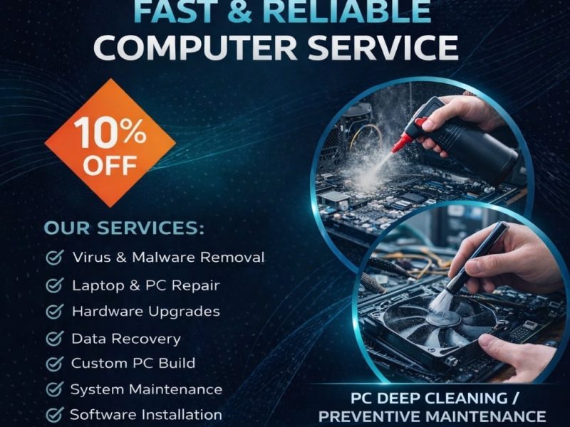 Fast & Reliable Computer Repair | Upgrade & Cleaning Service