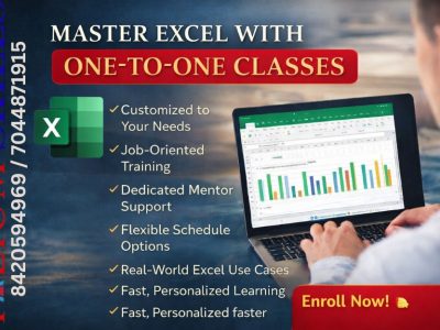 Advantages of doing One on One Excel Class at Palium Skills