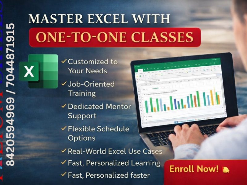 Advantages of doing One on One Excel Class at Palium Skills