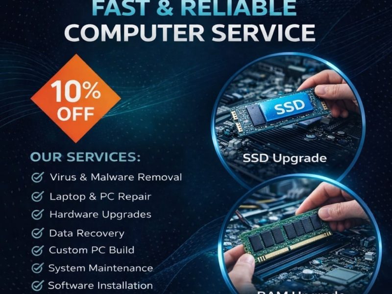 Fast & Reliable Computer Repair | Upgrade & Cleaning Service