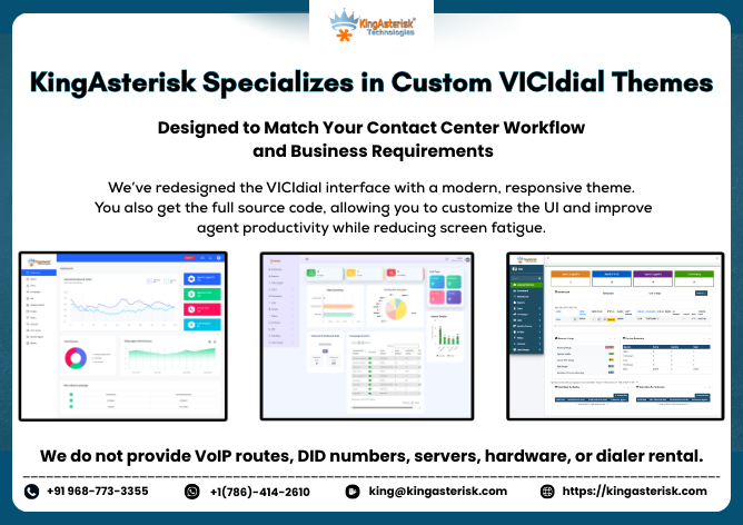 Custom VICIdial Theme for Contact Centers – Boost Agent Productivity