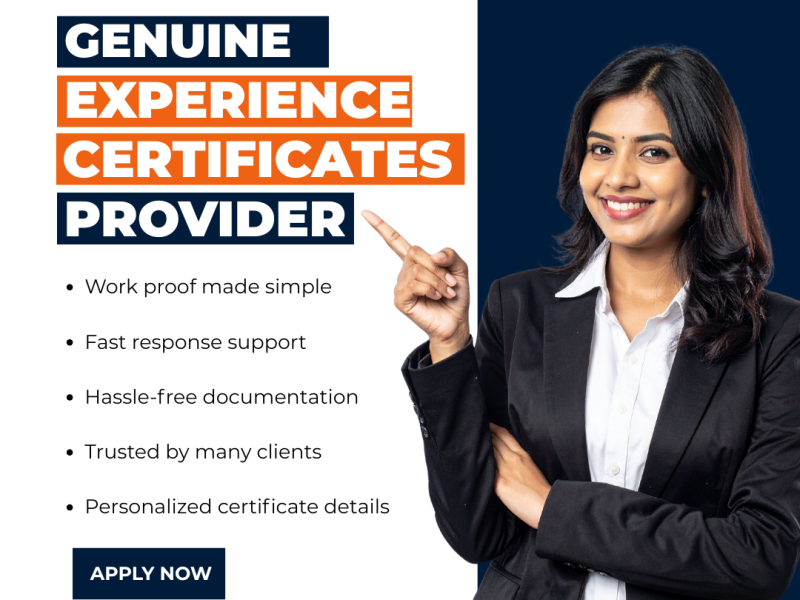 Experience Certificates Provider in Delhi