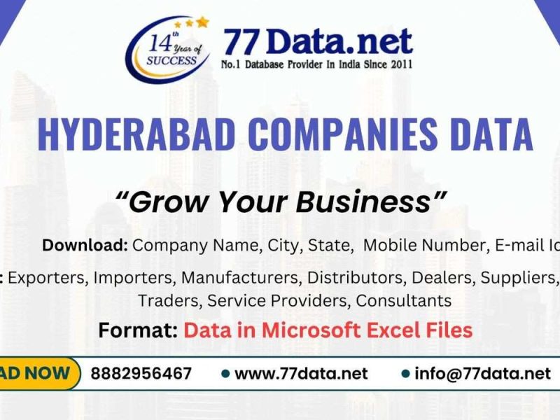 List of Manufacturing Companies in Hyderabad for B2B Lead Generation