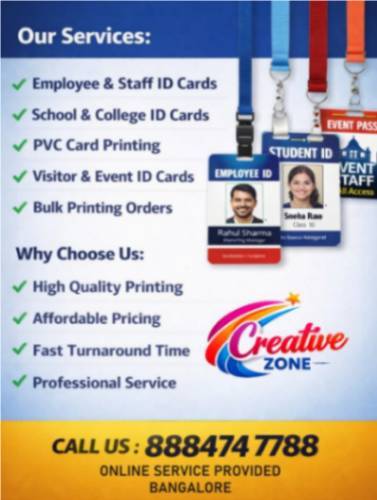 Creative Zone | High Quality Printing Services | School & College ID Cards | 427