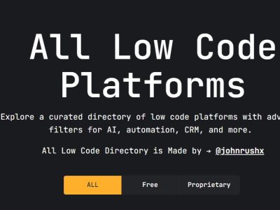 Low Code Platforms — Build More. Code Less.
