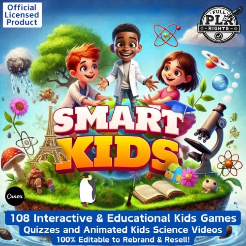Editable children's games, quizzes, and science videos from Smartkids.
