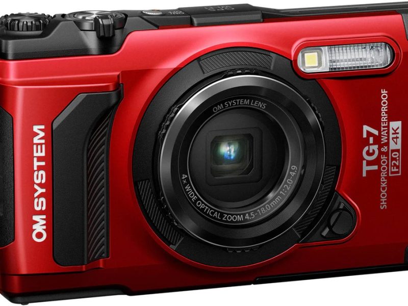 New OM System TG-7 Red in Stock | Best Rugged Macro Camera | York Lenses Canada