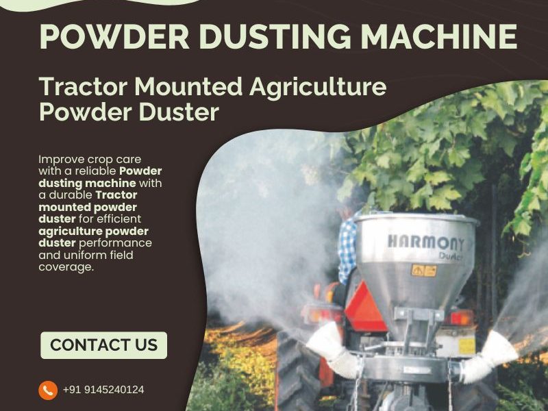 Powder Dusting Machine | Tractor Mounted Agriculture Powder Duster