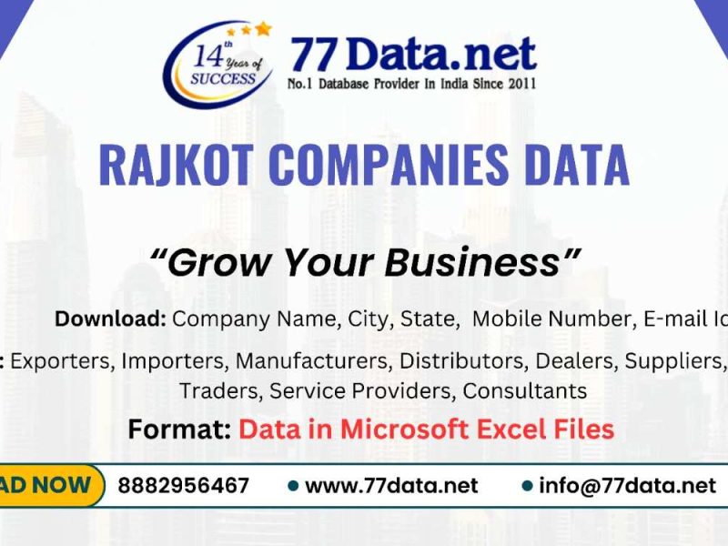 Top List of Manufacturing Companies in Rajkot for B2B Leads