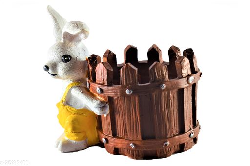 Adorable Bunny Basket Planter with Flower Seeds Combo