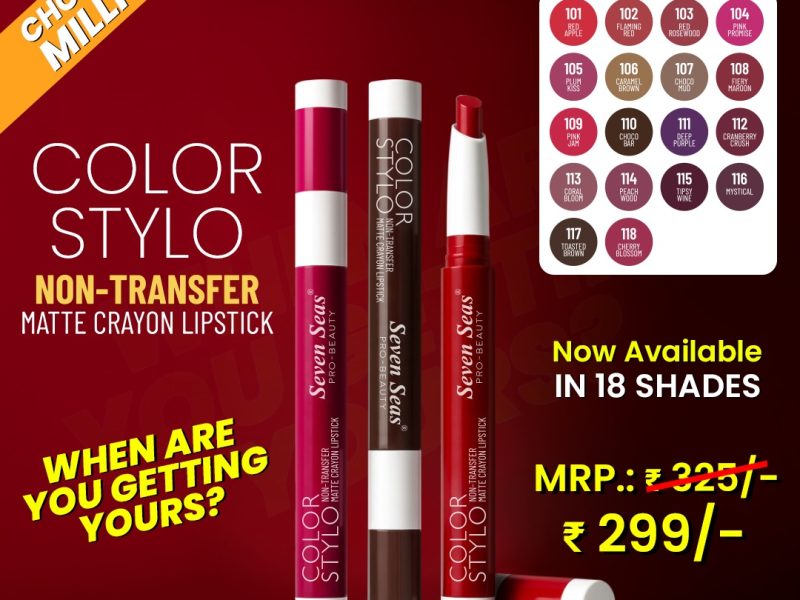 Crayon Lipstick with Creamy Comfort - Seven Seas Cosmetics