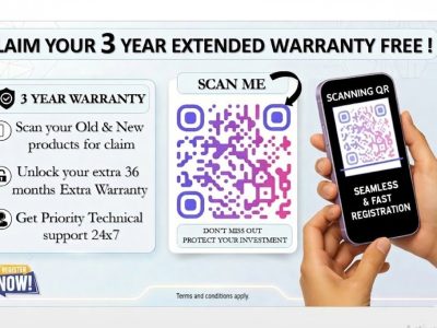 🛡️ Maximize Your Peace of Mind with a FREE 3-Year Extended WARRANTY ! 🚀