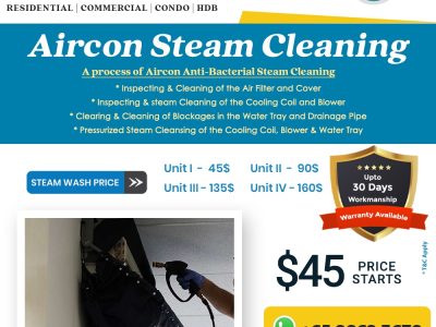 Aircon Steam Cleaning Singapore