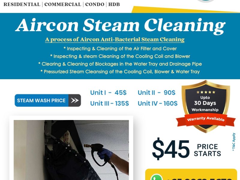 Aircon Steam Cleaning Singapore