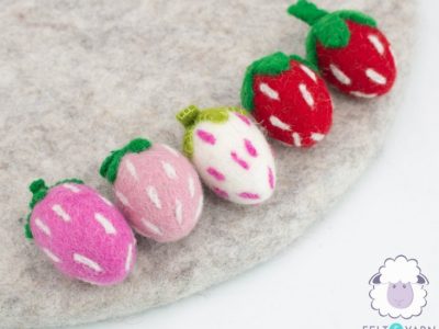 Wool Felt Strawberry – Premium Felt Craft Supplies Online