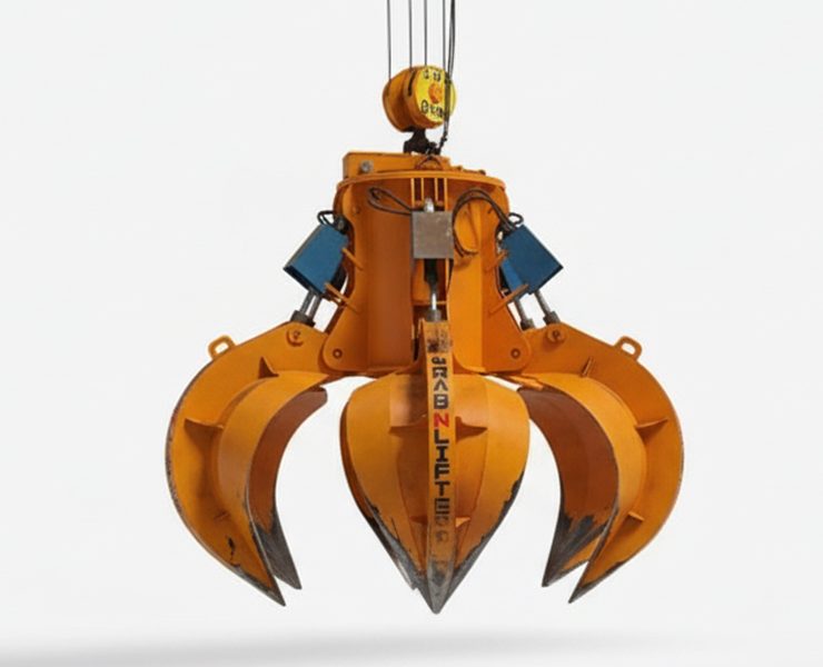 Grabs for handling scrap