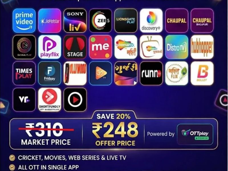 Ultimate OTT Bundle Pack in India – 27+ Apps in One Subscription | ₹248 Only 😳🎬