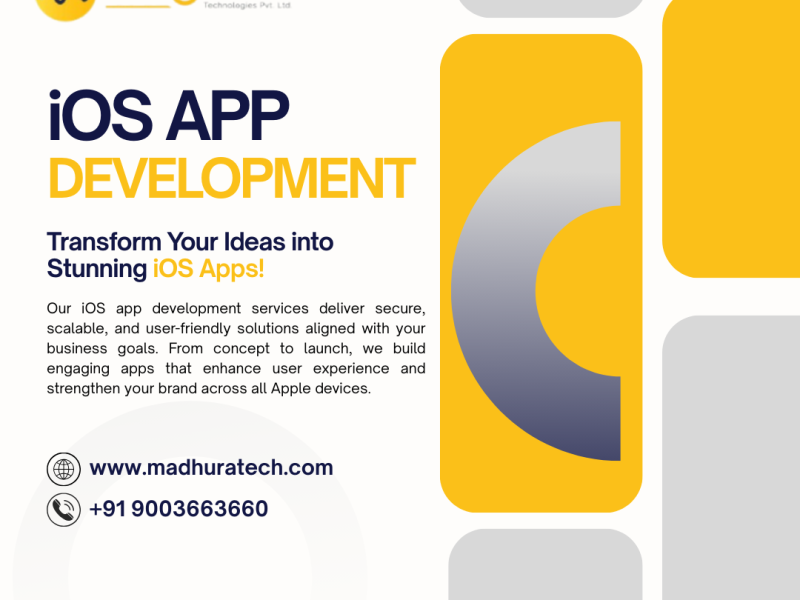 Leading iOS App Development Company Coimbatore – Madhura Technologies