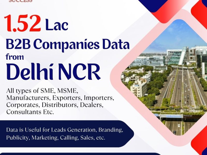 Latest Delhi NCR Industries Data with 1.52 Lakh Companies