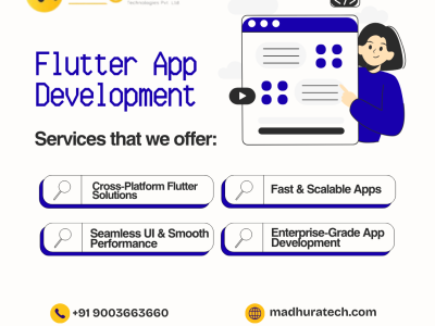 Custom Flutter App Development Company in Coimbatore – Madhura Technologies