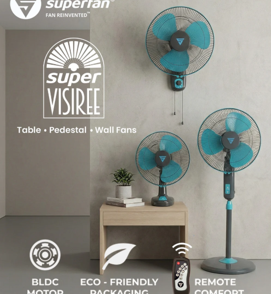 Powerful Standing & Pedestal Fans for Flexible Cooling
