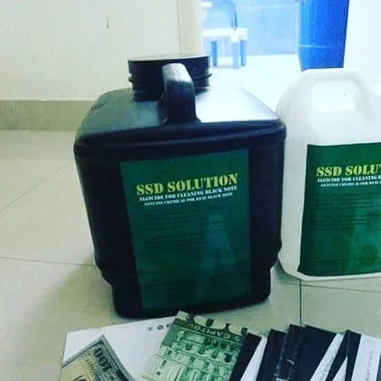 100% concentrated SSD Chemical Solution for sale. Black Money (DOLLARS,EUROS,POUNDS) Cleaning Chemicals.