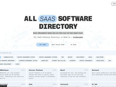 All SaaS Software