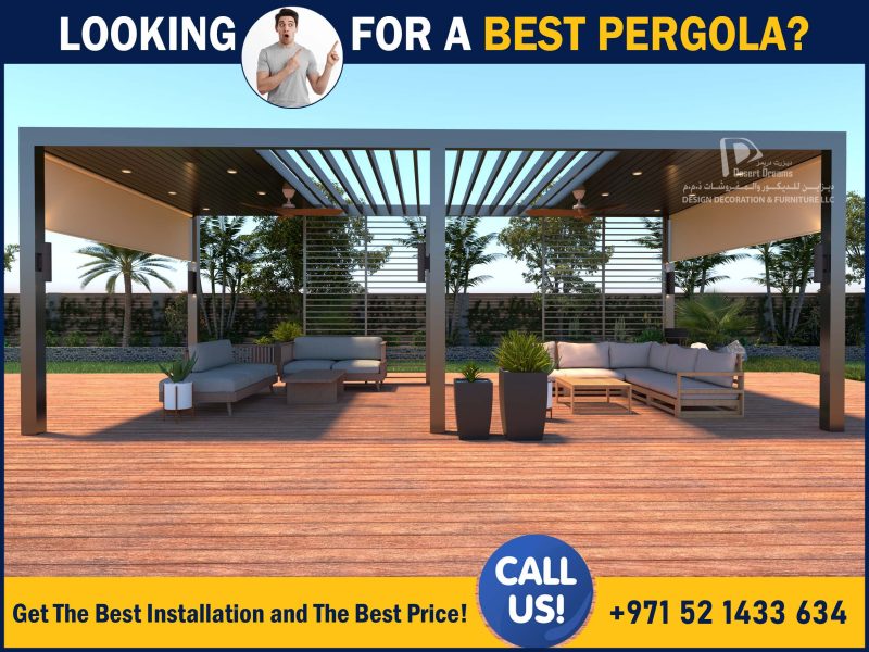Aluminum Profile Pergola Al Ain | Aluminum Pergola in Dubai.