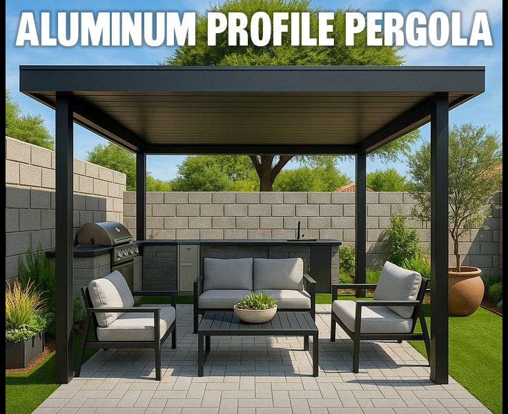 Aluminum Profile Pergola Al Ain | Aluminum Pergola in Dubai.