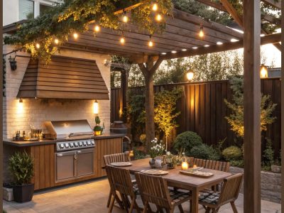 Teak Wood Pergola Uae | Hardwood Pergola | Backyard Pergola Dubai.