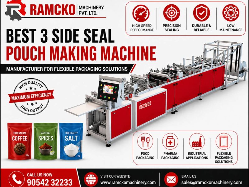 Best 3 Side Seal Pouch Making Machine Manufacturer for Flexible Packaging Solutions