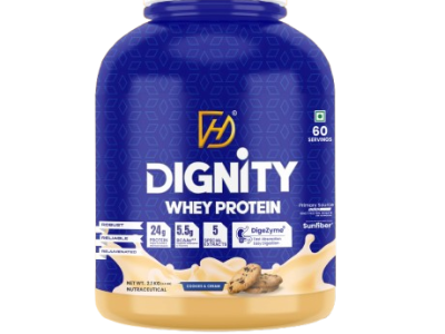 Dignity Whey Protein Cookies & Cream – 24g Protein | 2.1 kg