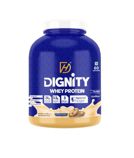 Dignity Whey Protein Cookies & Cream – 24g Protein | 2.1 kg