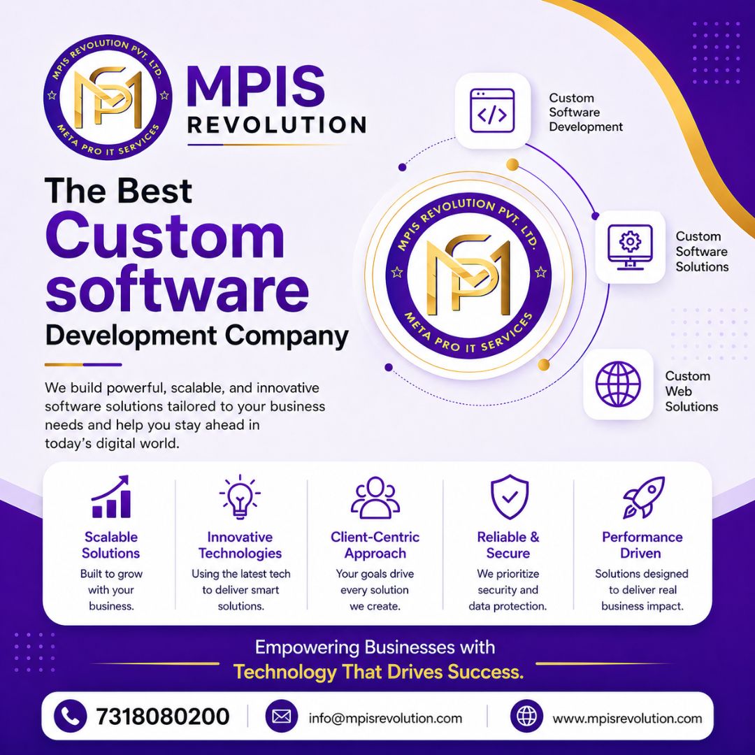 The Best Custom software Development Company - MPIS Revolution - Deals ...