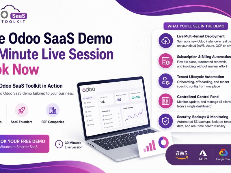 Free Odoo SaaS Demo 30 Minute Live Session Book Now
