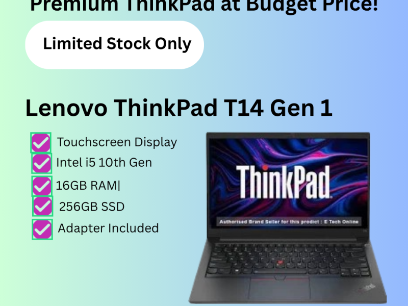 Lenovo ThinkPad T14 Gen 1 for Sale – Premium Business Laptop