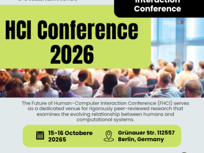 Join Top HCI Conference 2026 CFP Open | SAI Conference
