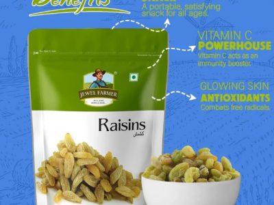 Buy Premium Raisins Online India: Jewel Farmer Kishmish for Healthy Snacking