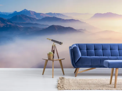 Removable Peel and Stick Mountain Wallpaper for Modern Home Decor