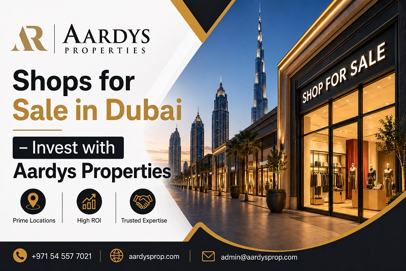 Shops for Sale in Dubai – Invest with Aardys Properties