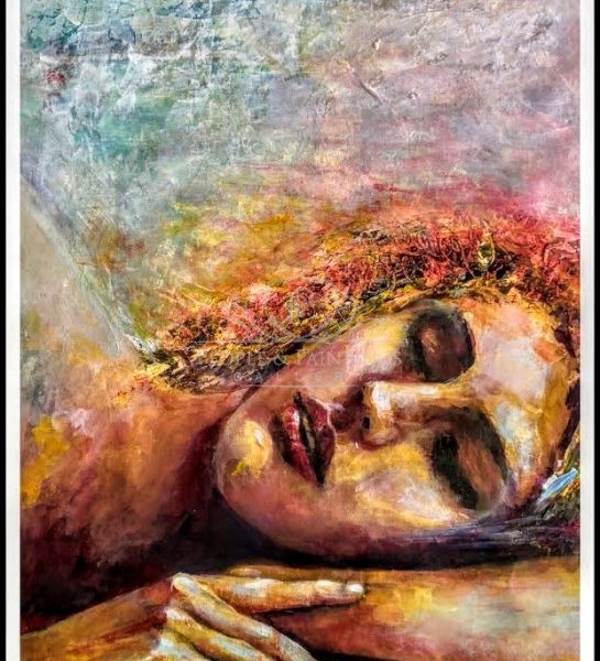 Sleep – Minimalist Abstract Figurative Art for Calm Interiors