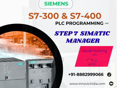 Step7 SIMATIC Manager Online Course Batch start on 1st May 2026.