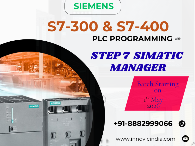 Step7 SIMATIC Manager Online Course Batch start on 1st May 2026.