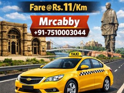 Taxi Service in Ahmedabad – Book Affordable Cabs @ ₹11/Km | Mrcabby