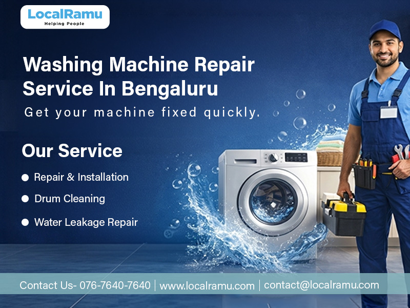 Professional Washing Machine Repair Service in Bengaluru by LocalRamu