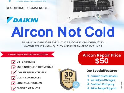 Daikin Aircon not cold