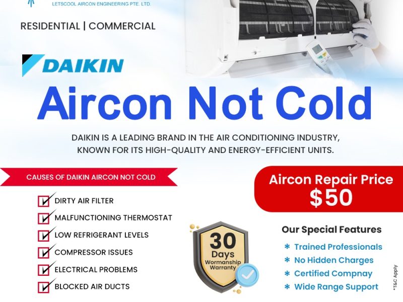 Daikin Aircon not cold