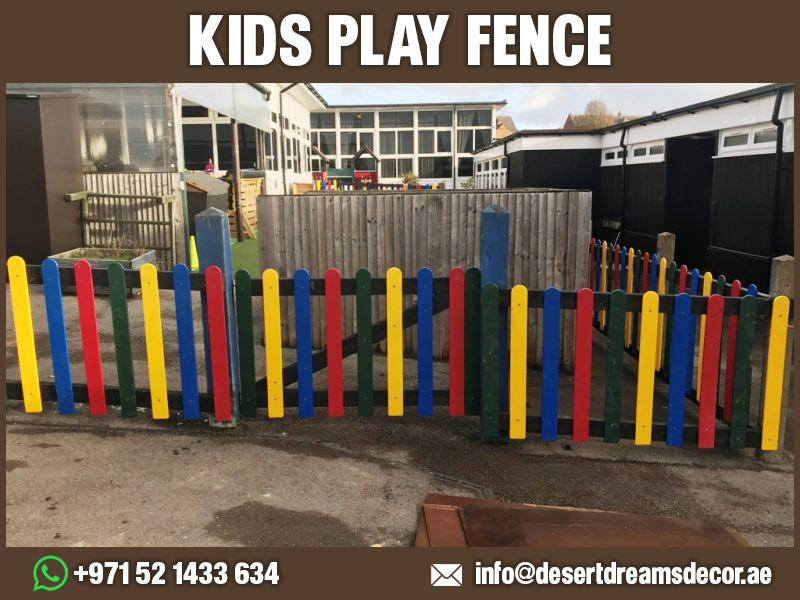 Swimming Pool Wooden Fences Uae | Kids Play Area Fences Uae.